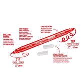 CARIOCA BIRELLO BOX FELT TIP PENS 12 PIECES